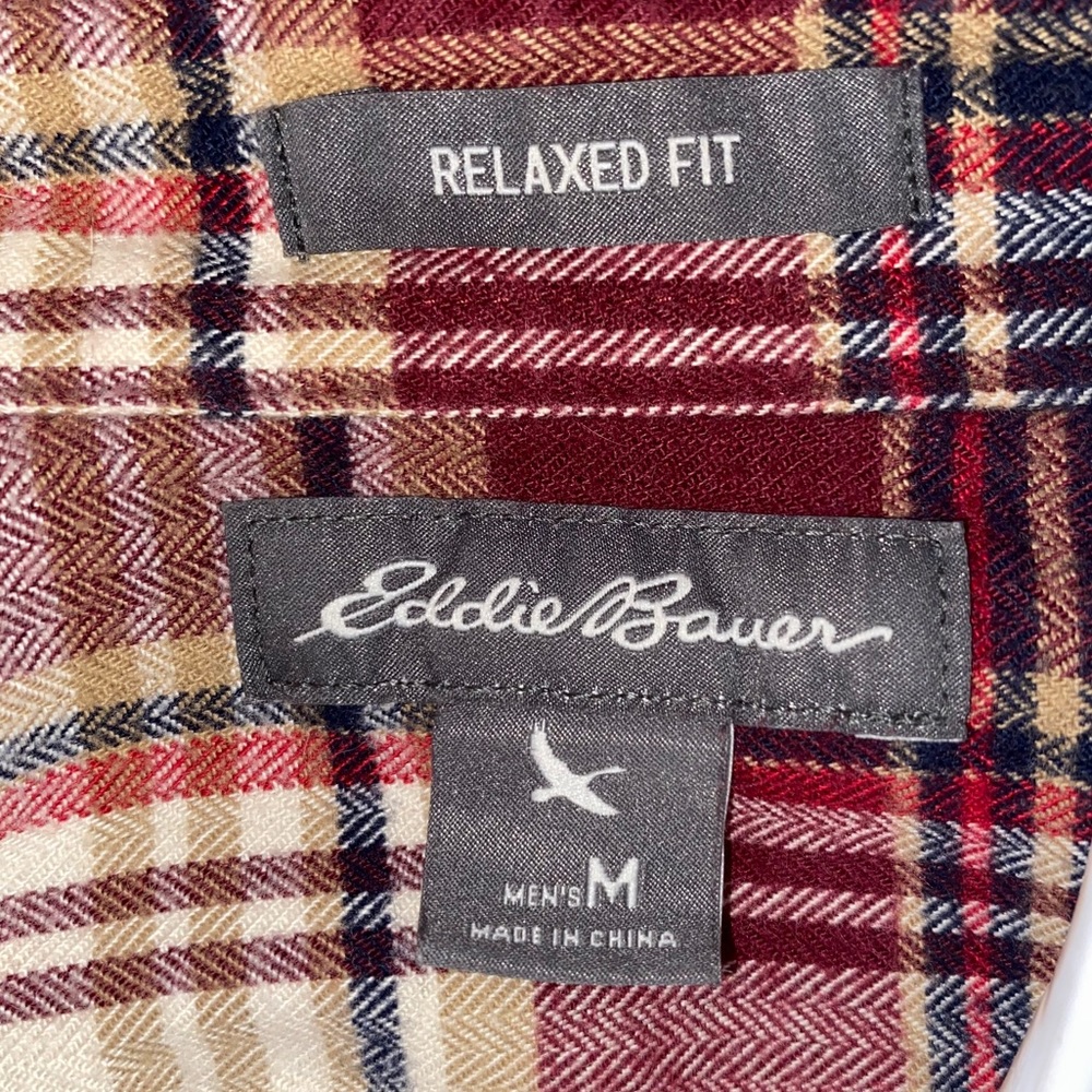 Red Flannel Button-up - Picture 3 of 3